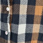 Hayden  Brown Plaid Flannel Long Sleeve Lace Trim Button-Up Shirt Size Small Photo 5