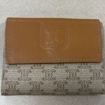 CELINE Vintage Macadam Coated Canvas w/ Leather Trim Coin Case, Pre-Owned Photo 0