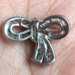 Zales  Diamond Sterling Silver Bow Pendent Photo 2