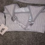 AYBL NWT light grey printed sports bra Photo 1