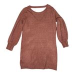 Vila clothes pink long sleeve sweater dress women’s size large Photo 1