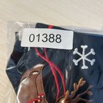 VTG Bechamel M Christmas Holiday LS Mock Neck Embroidered Santa Sleigh Rudolph Black Size M Photo 10