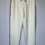 Koral Activewear metallic bead embellished egret vanilla scuba sweatpants pants Photo 3