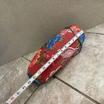 Vintage Floral Beaded Kiss Lock Clutch Evening Bag chain crossbody Red Photo 9