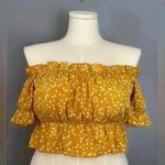 SheIn Lune Plus Confetti Heart Print Bardot Peplum Blouse (553) Photo 1