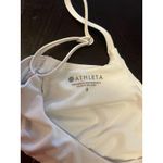 Athleta Bikini Swim Top Womens Small White Bralette Adjustable Straps Lined Photo 2