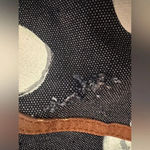 Merona blue and white polka dot faux leather weekend duffle bag Photo 3