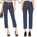RE/DONE REDONE Originals High Rise Straight Leg Crop Jeans Dark Wash Denim Size 27 Photo 10