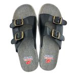 Hanes VINTAGE Y2K  Sport Women's US 8 Black Double Strap Platform Slides Photo 5