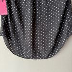 Vince Camuto  sz‎ S black white polka dot sleeveless blouse NWT Photo 1