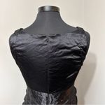 London Times  Black Sleeveless Ruffled Dress in Size 10 Photo 4