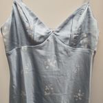 Princess Polly  Stargazing Mini Dress Size 10 Blue Floral EUC 90s Y2K Slip Blue Photo 4