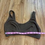 Commando  Taupe Brown Ribbed Bralette Sz L Photo 1