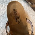 Naot Leather Nancy Sandals Bronze Gold Size‎ 42 US 11 11.5 Slip On Slides Brown Photo 7