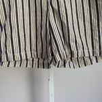 Michael Stars sz M Blue White Stripe 100% Linen Summer Shorts Photo 3