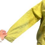 Dialogue  Shacket Linen Blend Sm Green Pockets Embossed Minimalist Lagenlook Photo 4