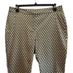 Chico's Chico’s Jacquard Ankle Pants Diamond Mosaic Career Black Gold Shimmer 2 / 12 Photo 1