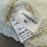 Commense Plush Ivory Casual Stretch Off Shoulder Knit Sweater Top XS Photo 4