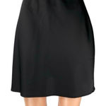 NEW Y.A.S Women's Black Silky Satin High Waisted Mini Flare A Photo 0