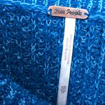 Free People  Blue Edessa Knit Off The Shoulder Sweater Size XS Photo 6