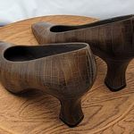 Margaret Jerrold Heels Pumps 1980's S 7.5 Crocodile Leather Spain NWOB Vintage Size undefined Photo 4