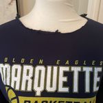 Super Cool Cut Navy Blue Marquette University Basketball Sweatshirt Size L Photo 3