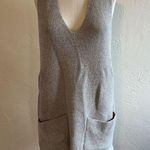 Free People  V Neck Tank Dress Women’s Wool Alpaca Blend Sweater Pockets Size XS Photo 0