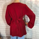 Motherhood Maternity Empire Waist Peasant Blouse L Photo 5