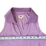 Madewell Polo Crop Tank Top Vibrant Lilac Purple Ribbed Cropped Size Small NEW Photo 5