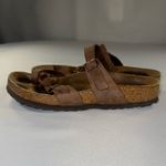 Birkenstock • Brown Leather Mayari Mocha Toe Strap Toe Loop GUC EUC Sz 39 Photo 5