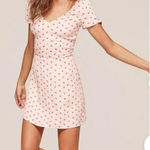 Reformation Lucinda Dress Women 8 Ivory Ditsy Floral Babydoll Prairie Coquette Photo 0