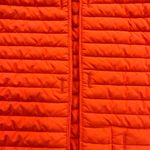 Abercrombie & Fitch  Womens Open Front Puffer Jacket XS‎ Orange Quilted Packable Photo 3