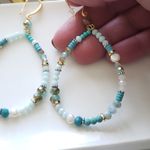 Free People New! FP Avril Stone Dangle Earrings Photo 2