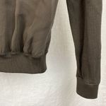 Lafayette 148  Brown Long Sleeve Chiffon & Knit Button Up Cardigan Sweater P Photo 3