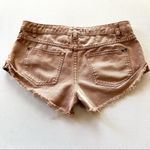 Free People  Tan Denim Cut Off Shorts Photo 3