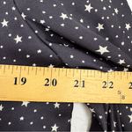 Urban Outfitters Blue Satin Star Print Button Down Shirt Womens M Galaxy Preppy Photo 2