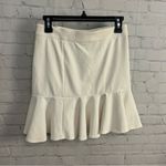 Veronica Beard  white ruffle peplum tennis skirts light academia size 2 preppy Photo 2