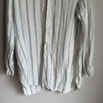 CP Shades  Linen Button Long Sleeve Tunic Dress Medium Photo 2