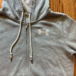 Under Armour  Gray Hooded Sweatshirt Jacket medium Photo 3