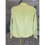 Lands' End Lands’ End Canvas Linen Shirt Preppy Quiet Luxury Y2K Minimal Button up Lemon Photo 2