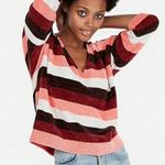 EXPRESS vneck multi-striped sweater Photo 0