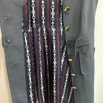 Tory Burch Gray Sleeveless Dress with Gold Buttons Photo 9