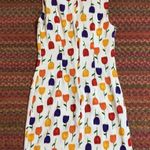 VINTAGE TULIP PRINT SHEATH BUSINESS CASHAL CHURCH EASTER DRESS White Size M Photo 3