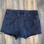 Talula  Black Denim Cutoff High Rise Shorts Size 27 Photo 32