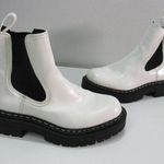 Circus by Sam Edelman Circus Sam Edelman Womens Ankle Boots 7.5M White Chunky Y2K Biker Goth Punk Emo Photo 0