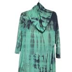 Soft Surroundings  Women's Tie Dye Cowl Neck Dress Green Size Small Photo 1