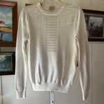 Torn By Ronny Kobo White Crew Neck Sweater Photo 1
