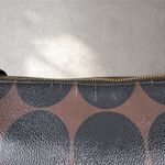 Brahmin  Adjustable Crossbody Bag Purse Brown Black Barcelona Polka‎ Dot Circles Photo 4