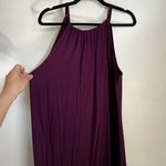 Eileen Fisher NWT  Tencel Blend Halter Sheath Dress in Blackberry Purple XL Photo 6