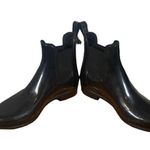 Sam Edelman Black Tinsley Short Gloss Ankle Rain Winter Boots Women Sz 6 Photo 1